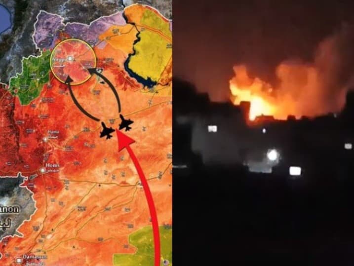 Útok Izraela na muničný sklad Hizballáhu pri hraniciach Sýrie (Halab/Aleppo).