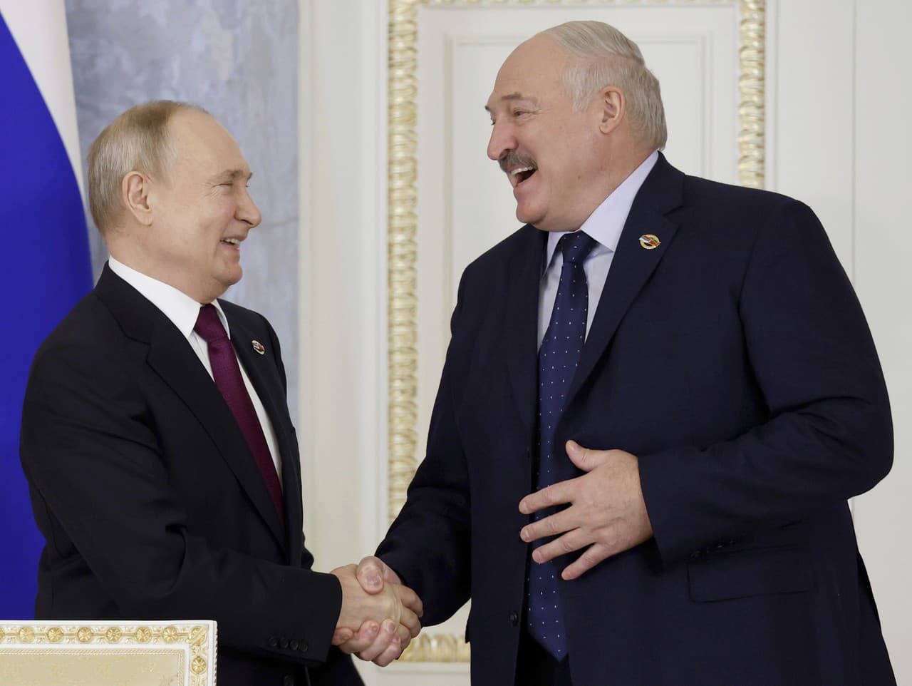 Vladimir Putin a Alexandr Lukašenko