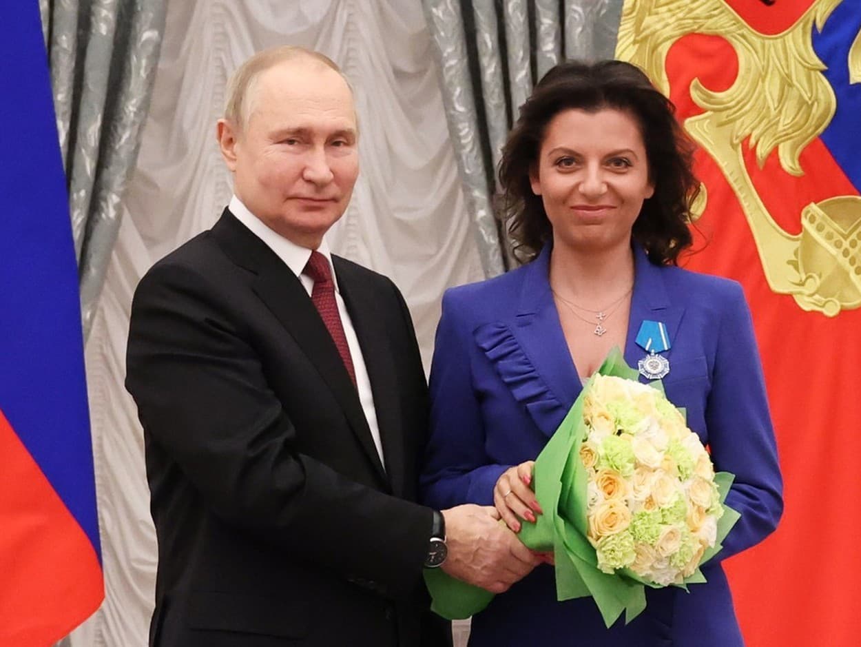 Margarita Simonjanová je vernou spolupracovníčkou Vladimira Putina.
