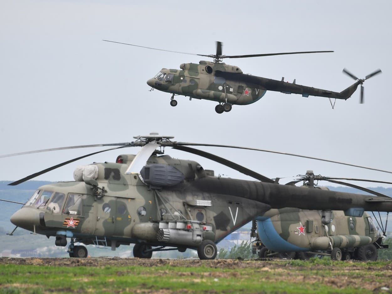 Ruský vojenský vrtuľník Mi-8