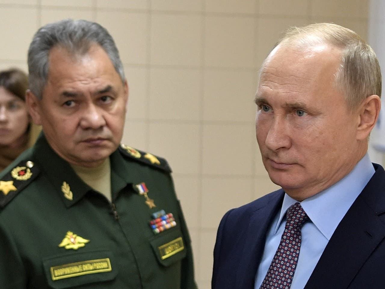 Bývalý ruský minister obrany Sergej Šojgu a Vladimir Putin