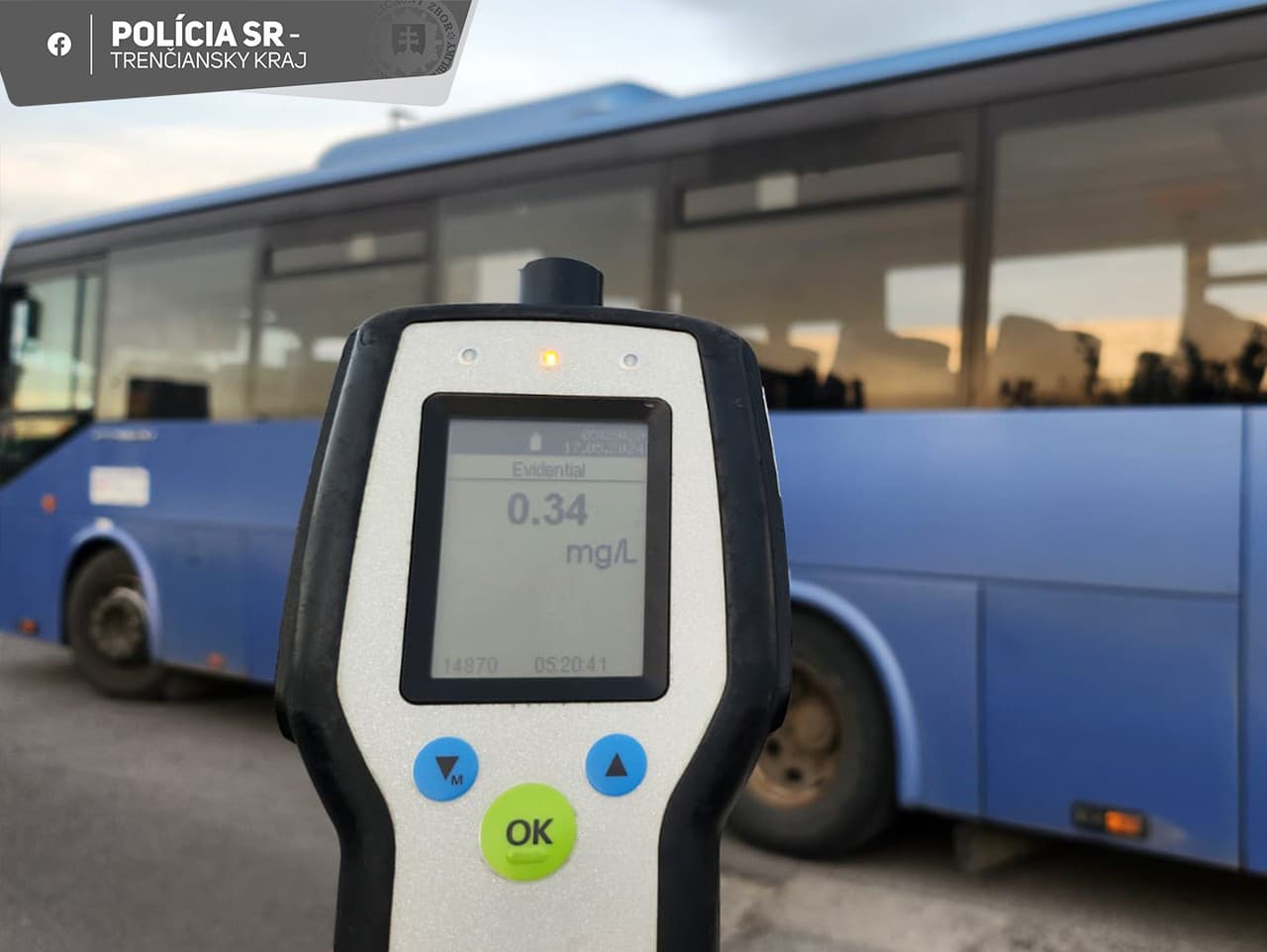 Polícia v Ilave namerala vodičovi autobusu v prepočte 0,71 promile alkoholu.