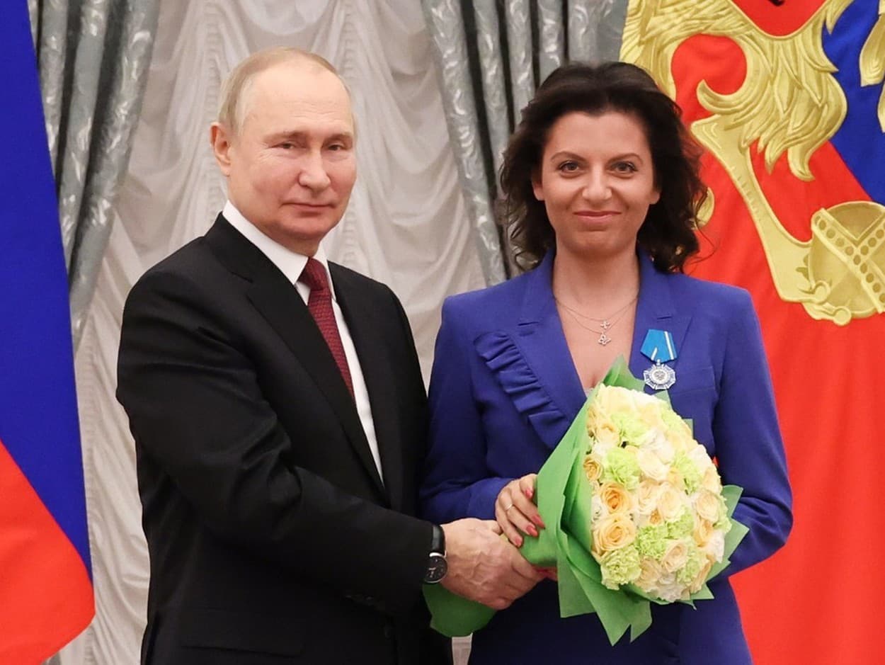 Margarita Simonjanová je vernou spolupracovníčkou Vladimira Putina.