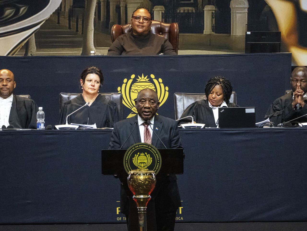 Prezident Juhoafrickej republiky (JAR) Cyril Ramaphosa