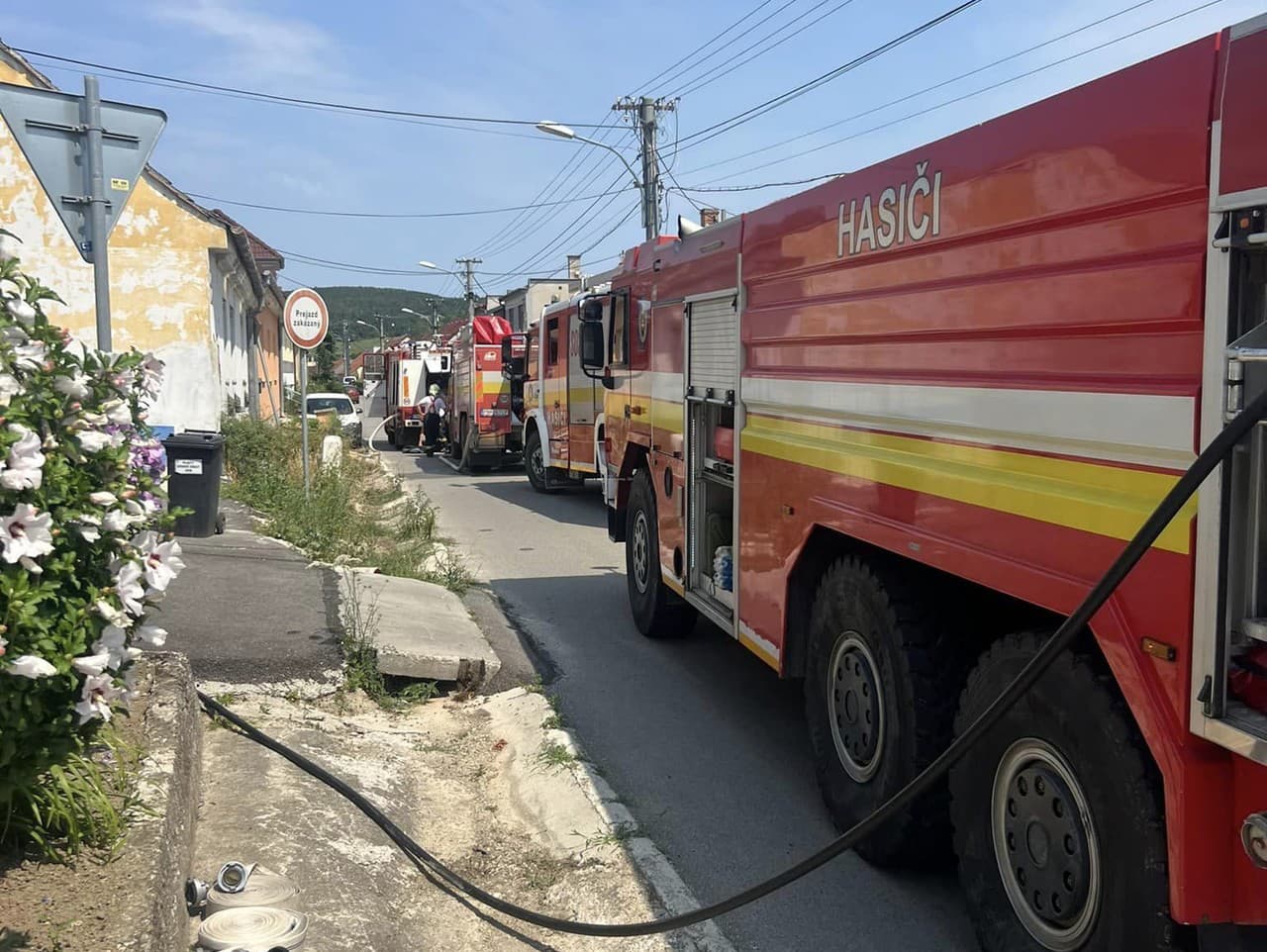 Požiar rodinného domu v Chtelnici