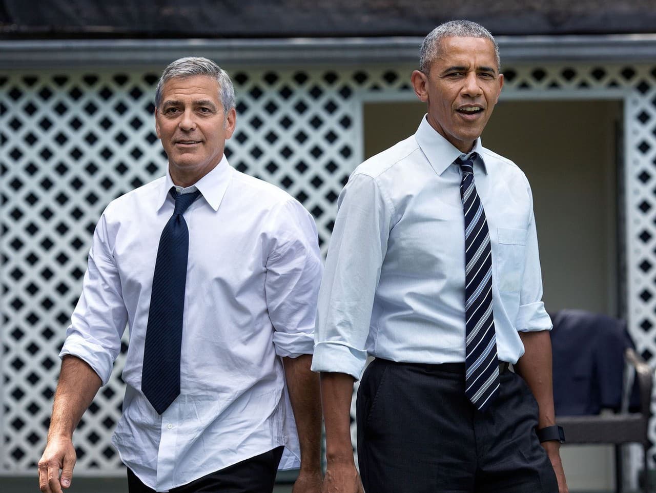 George Clooney a Barack Obama (archívne foto z roku 2016)