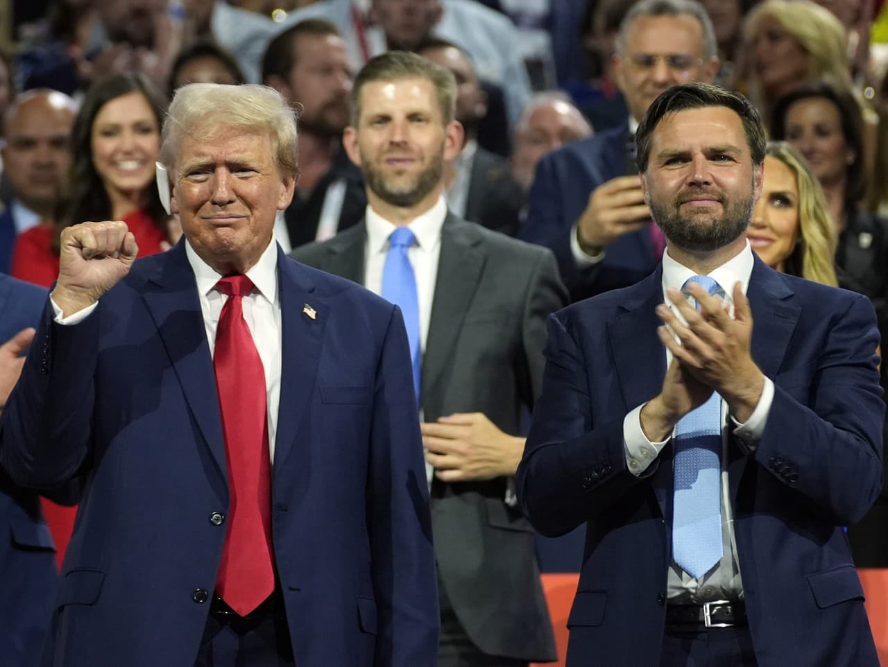 Americký prezident Donald Trump s viceperezidentom J.D. Vanceom 