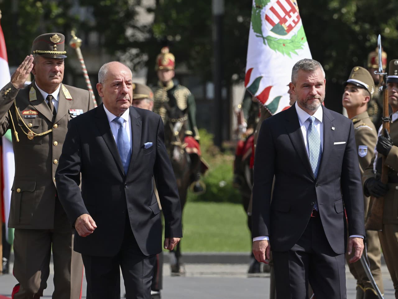 Peter Pellegrini a maďarský prezident Tamás Sulyok 