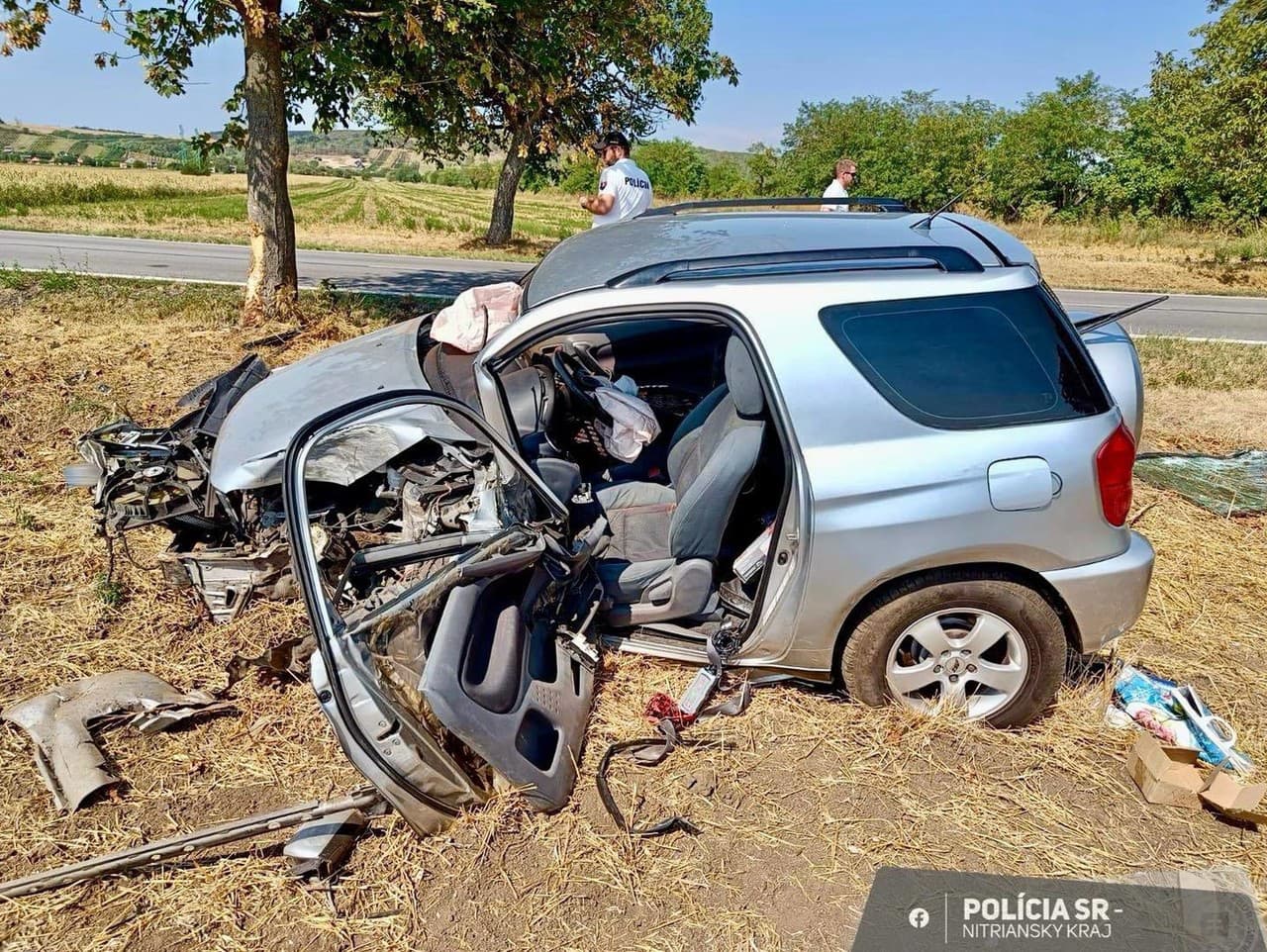 V obci Obid v Nových Zámkoch neprežil náraz do stromu 70-ročný vodič