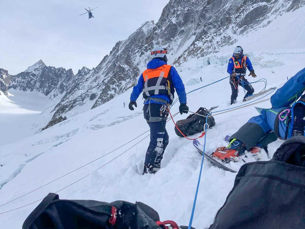 Francúzska záchranná služba PGHM Chamonix Mont-Blanc