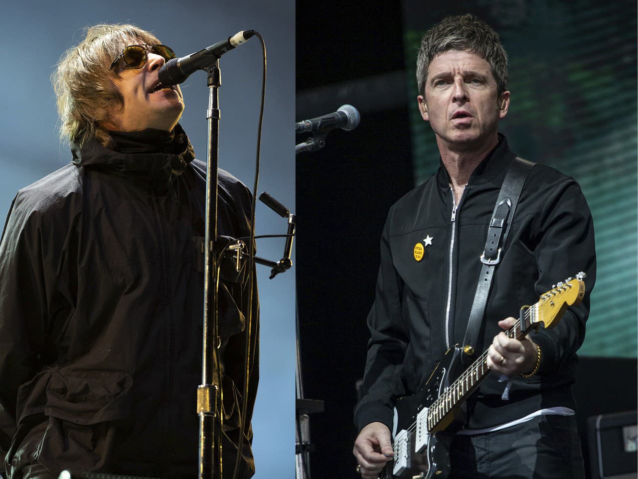 Liam Gallagher (vľavo), Noel Gallagher