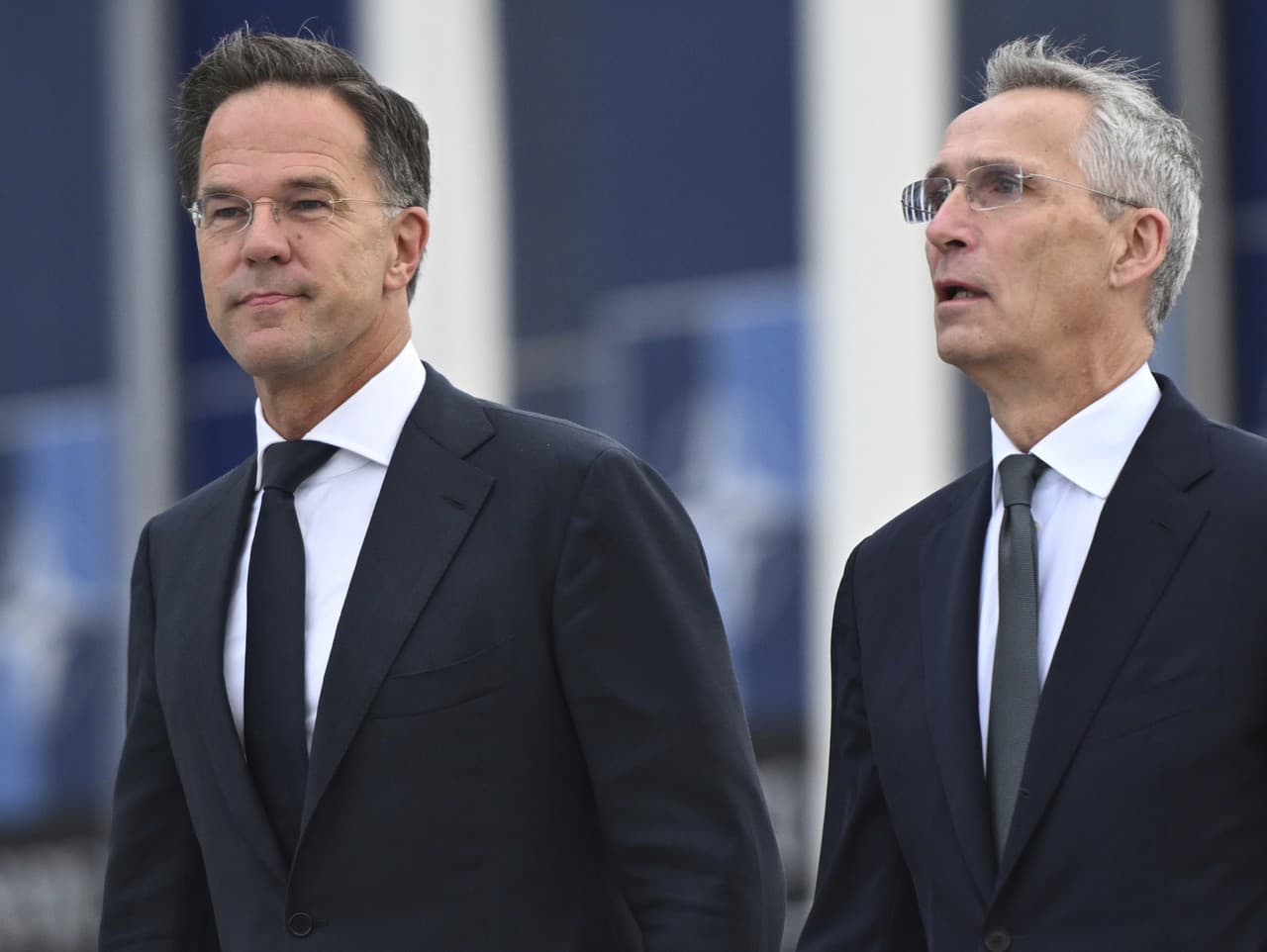 Mark Rutte a Jens Stoltenberg