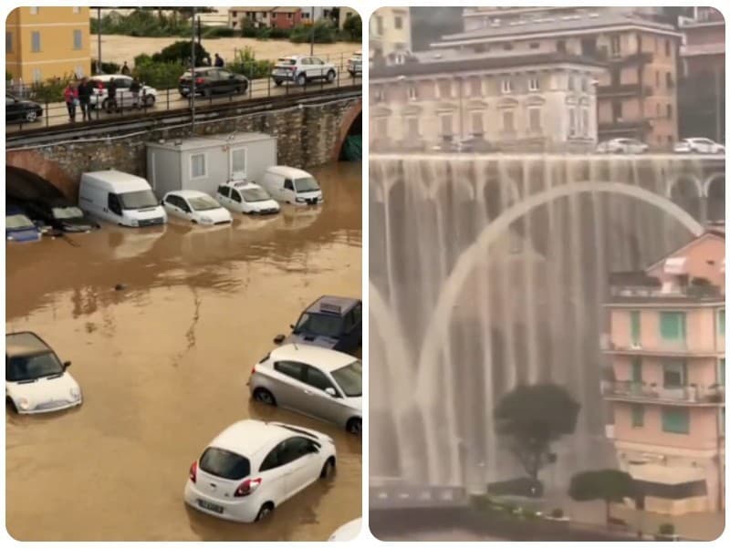 Taliansko a Francúzsko zasiahlo extrémne počasie, úhrn zrážok na niektorých miestach dosiahol 700 mm