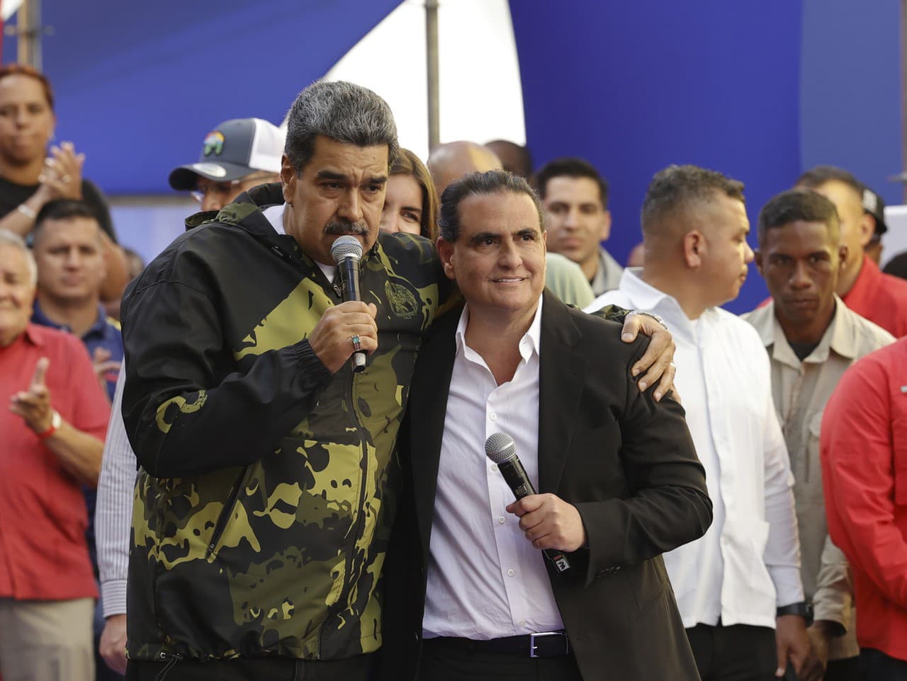 Venezuelský prezident Nicolás Maduro a podnikateľ Alex Saab.