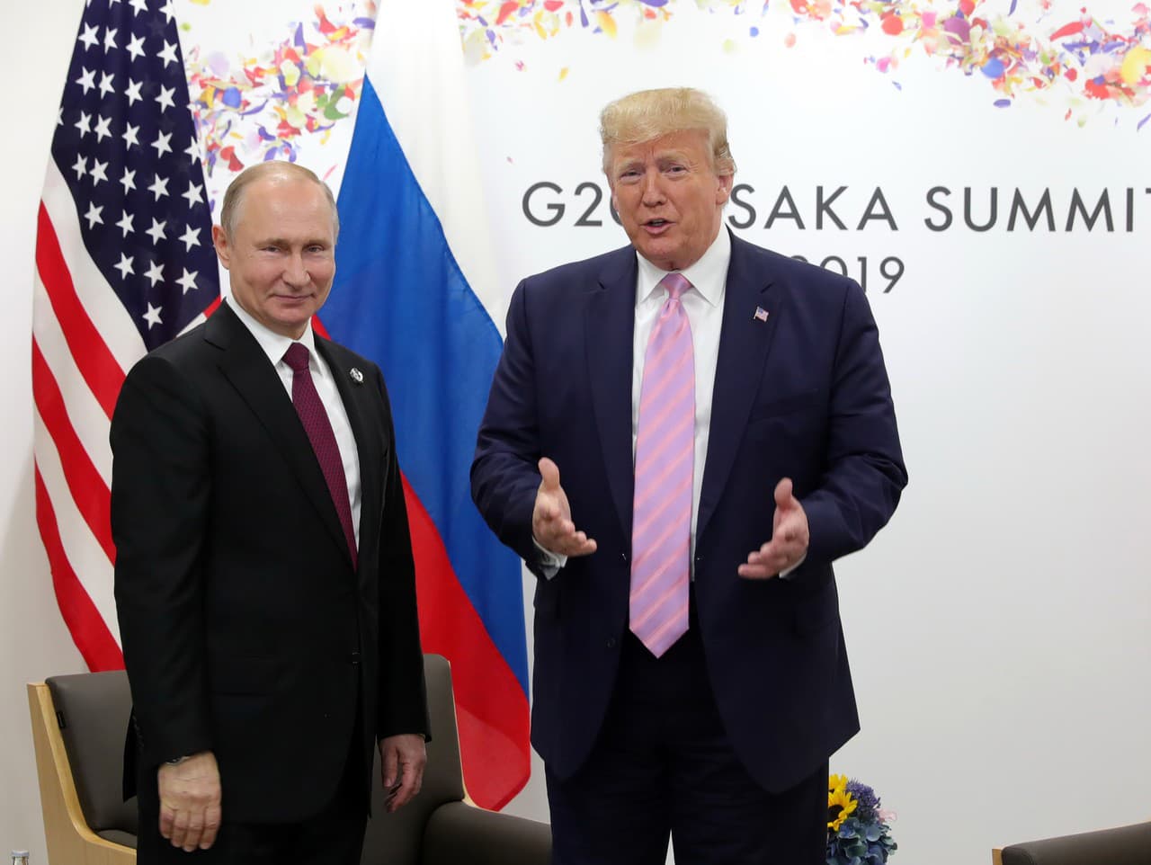 Donald Trump a Vladimir Putin