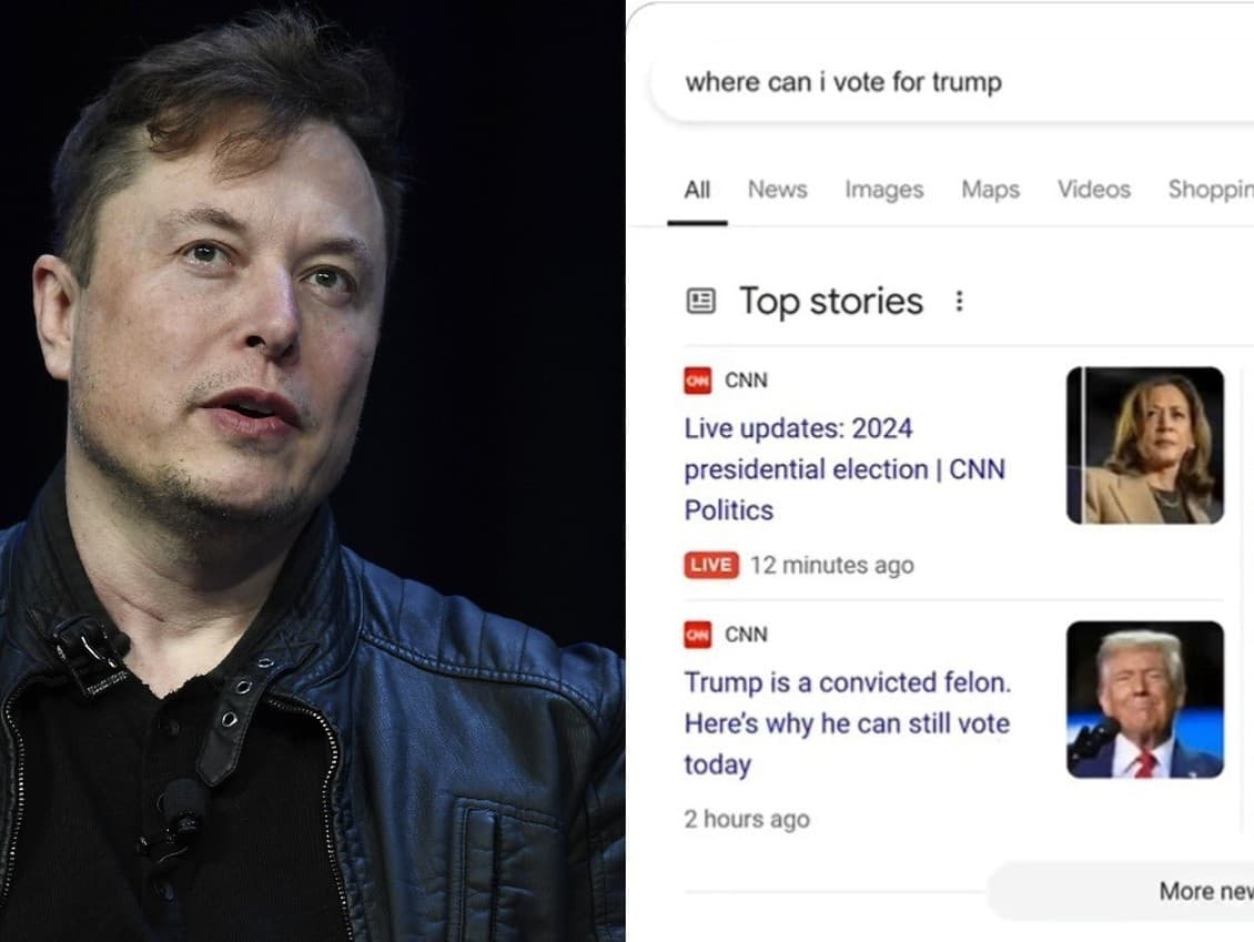Šokujúce zistenie Elona Muska o vyhľadávači Google. Počas volebného dňa nechce ukázať, kde voliť Donalda Trumpa 