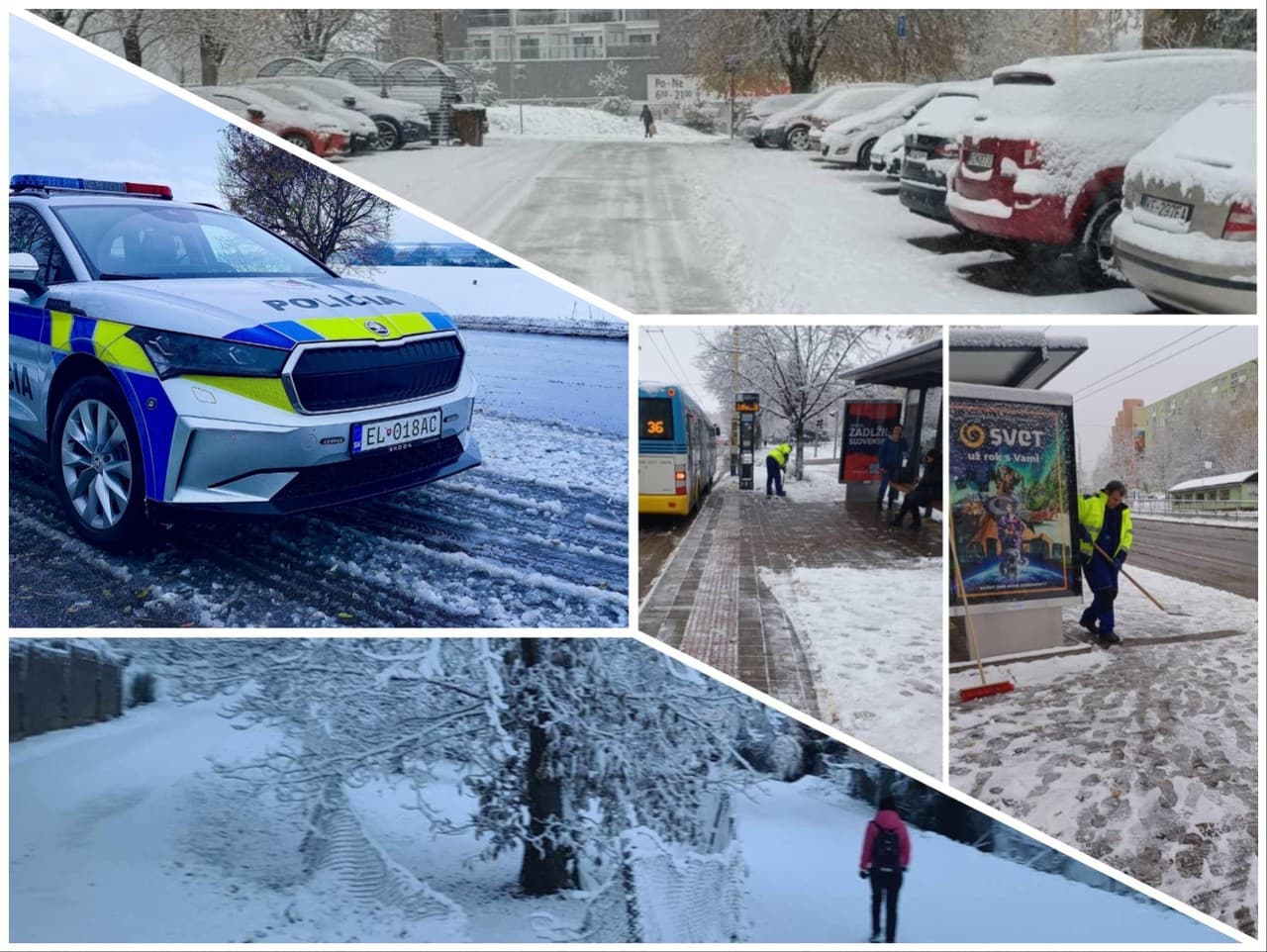 Slovensko sa zobudilo do zasneženého rána