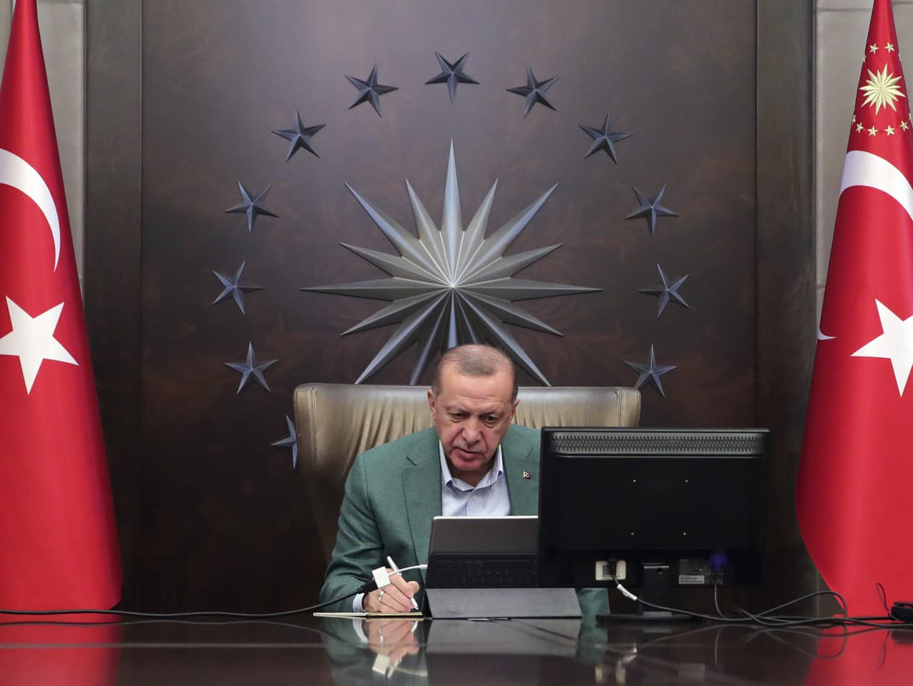 Turecký prezident Recep Tayyip Erdogan 