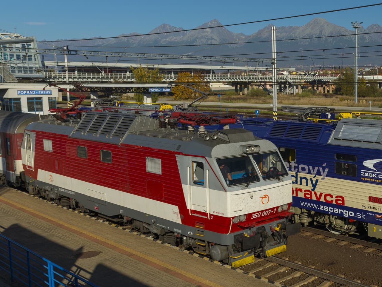 Rušne v stanici Poprad - Tatry.