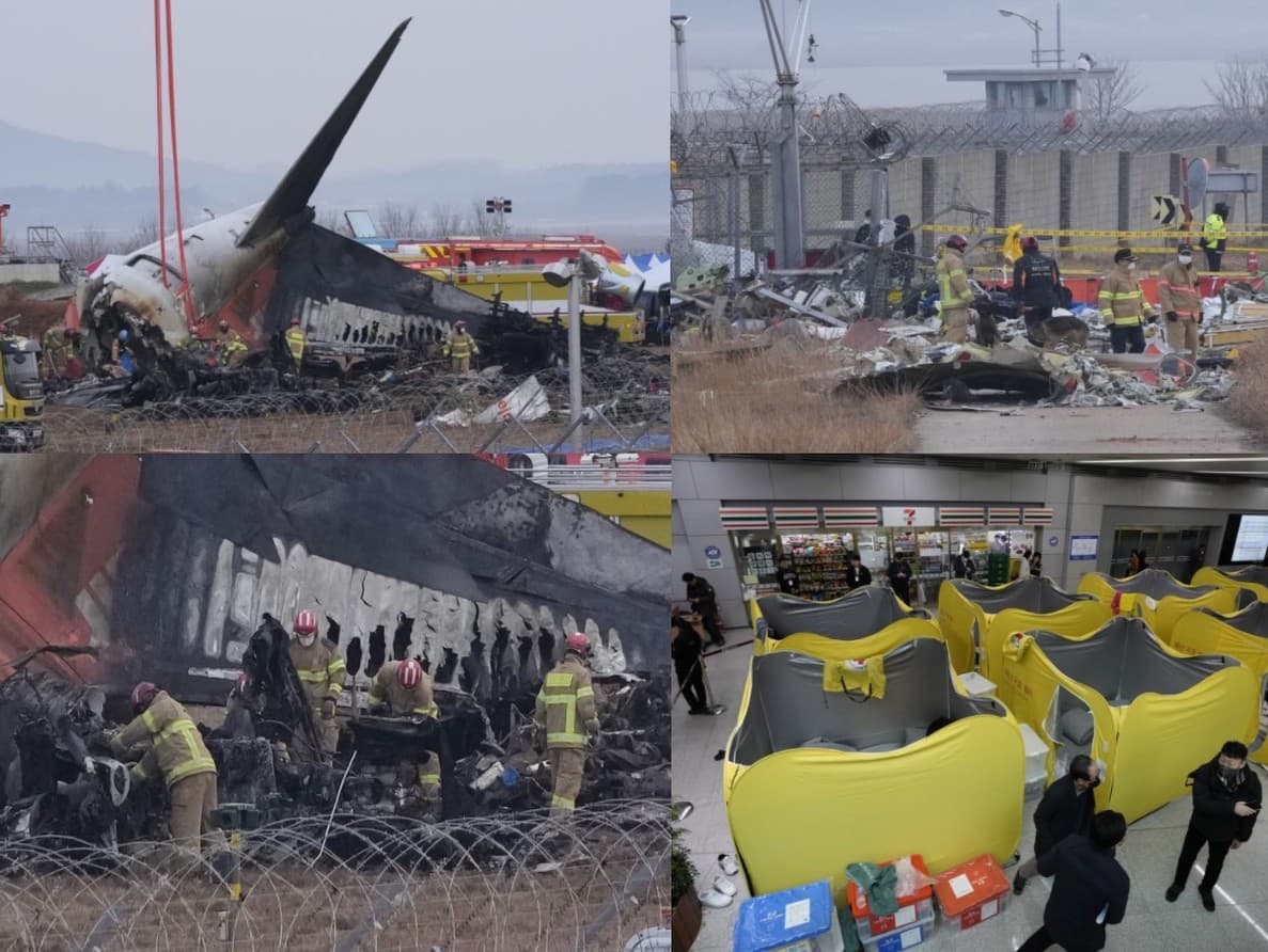 Pád lietadla juhokórejskej spoločnosti Jeju Air neprežilo 179 ľudí. Dvaja preživší skončili s početnými zraneniami