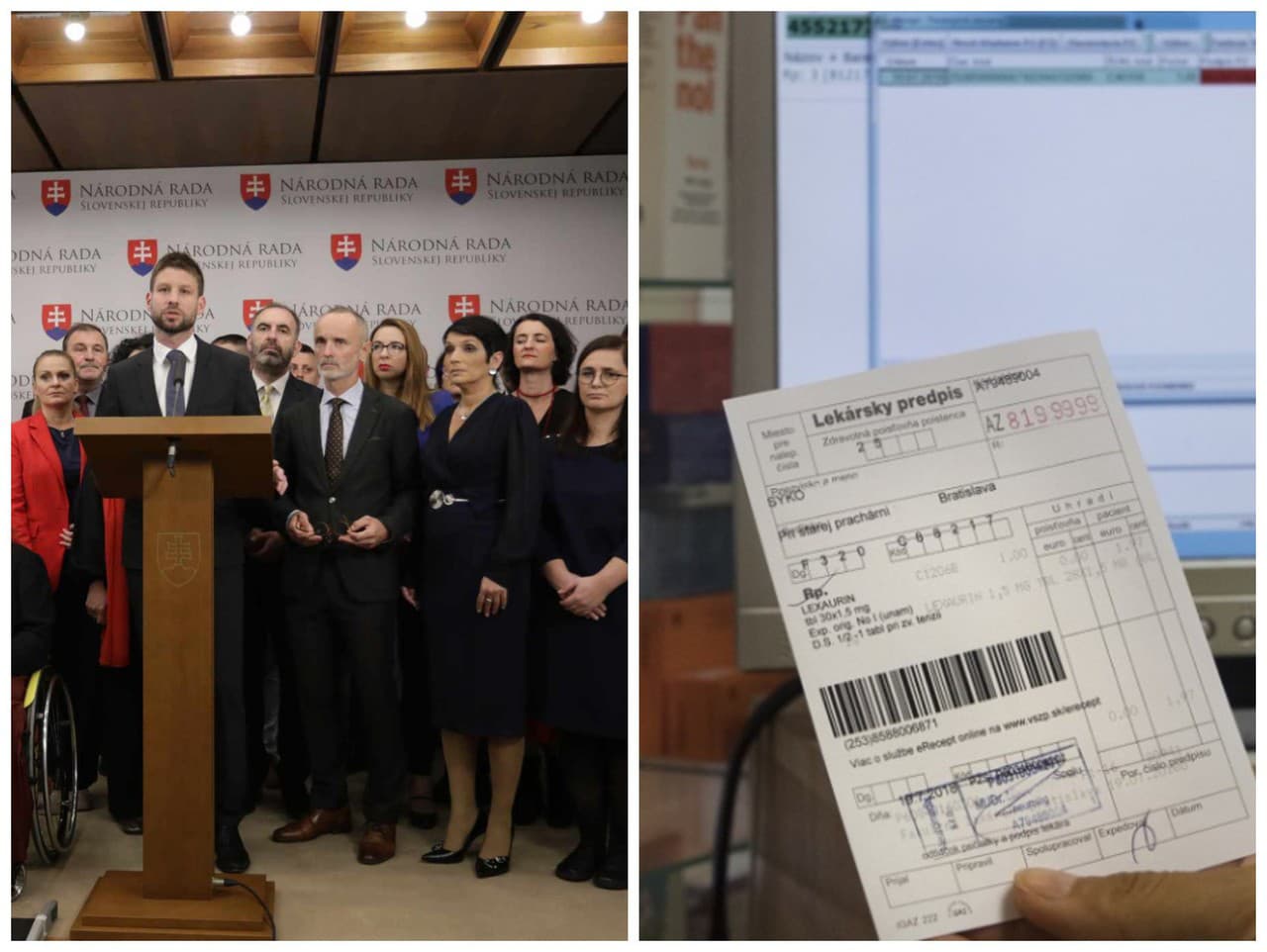 Progresívnemu Slovensku vyčítajú, že hlasoval za zákon, ktorý odstavil e-recepty.