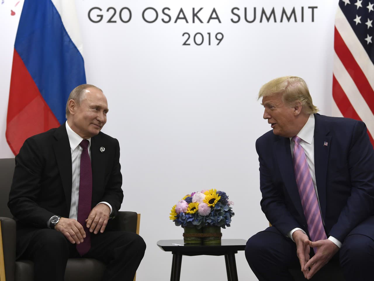 Vladimir Putin a Donald Trump