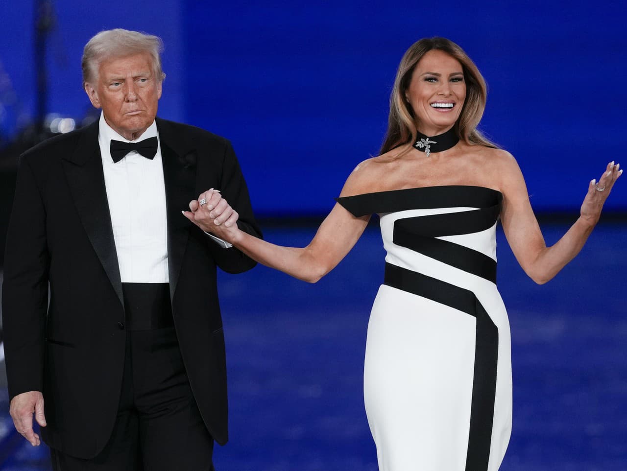 Americký prezident Donald Trump a prvá dáma USA Melania Trumpová.