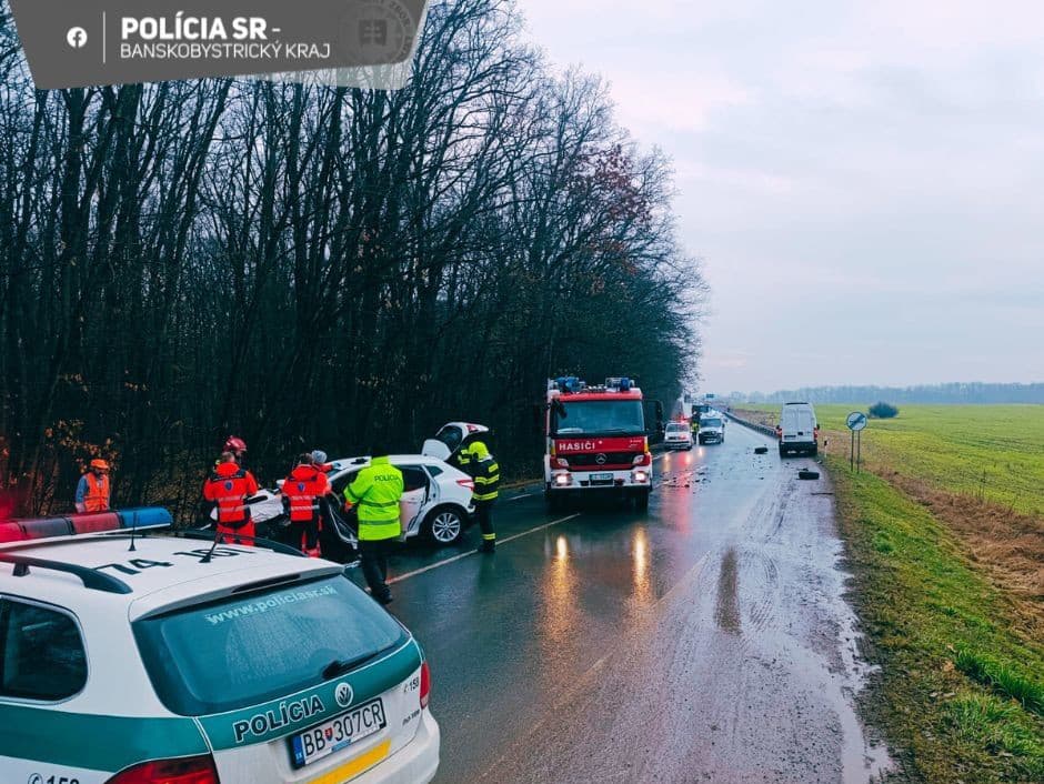 Dopravná nehoda pri Tomášovciach