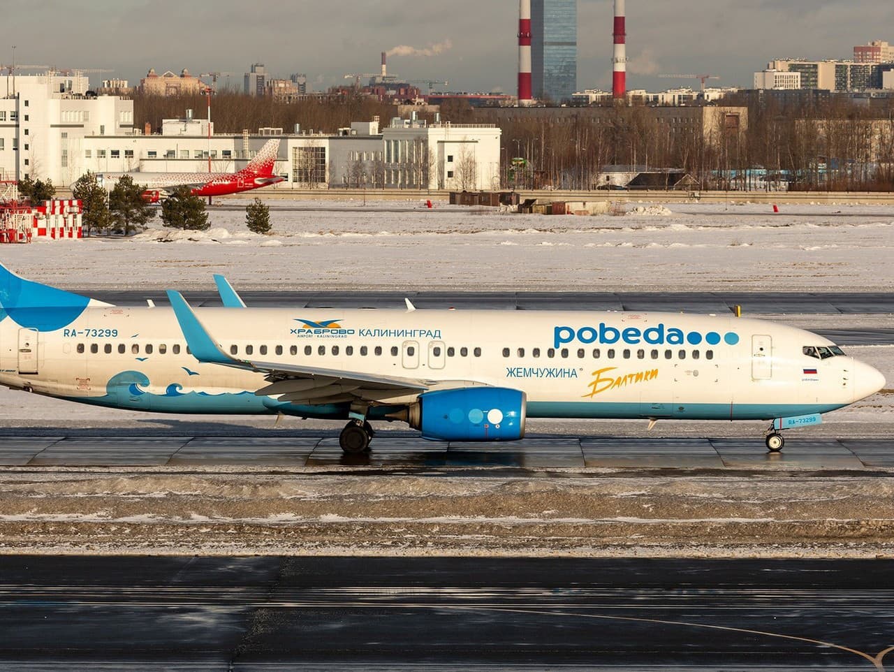 Boeing 737 ruskej leteckej spoločnosti Pobeda.