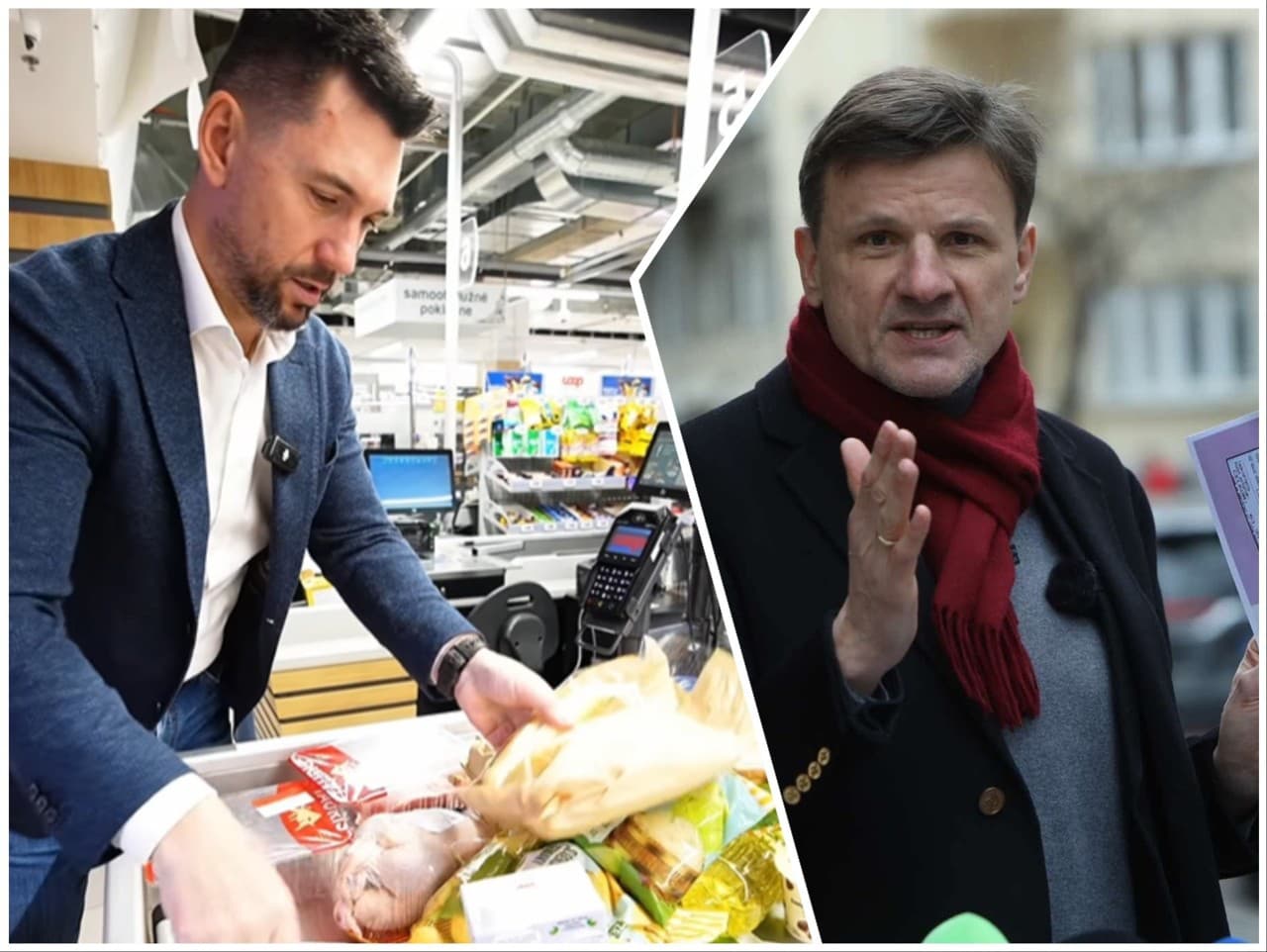 Richard Takáč a Alojz Hlina urobili rovnaký nákup s odstupom času, sumy na blokoch sa nezhodujú
