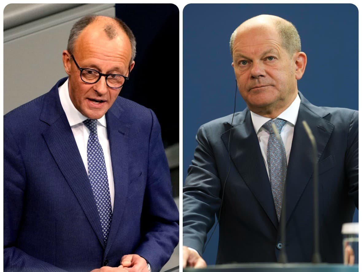 Friedrich Merz a Olaf Scholz