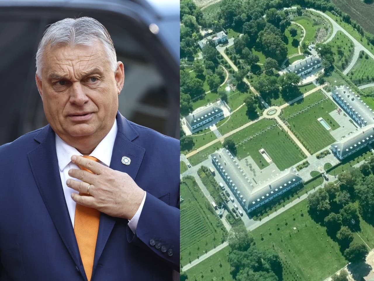 Sídlo maďarského premiéra Viktora Orbána. Palác Hatvanpuzsta neďaleko Budapešti patril v minulosti vládnucej dynastii Habsburgovcom.