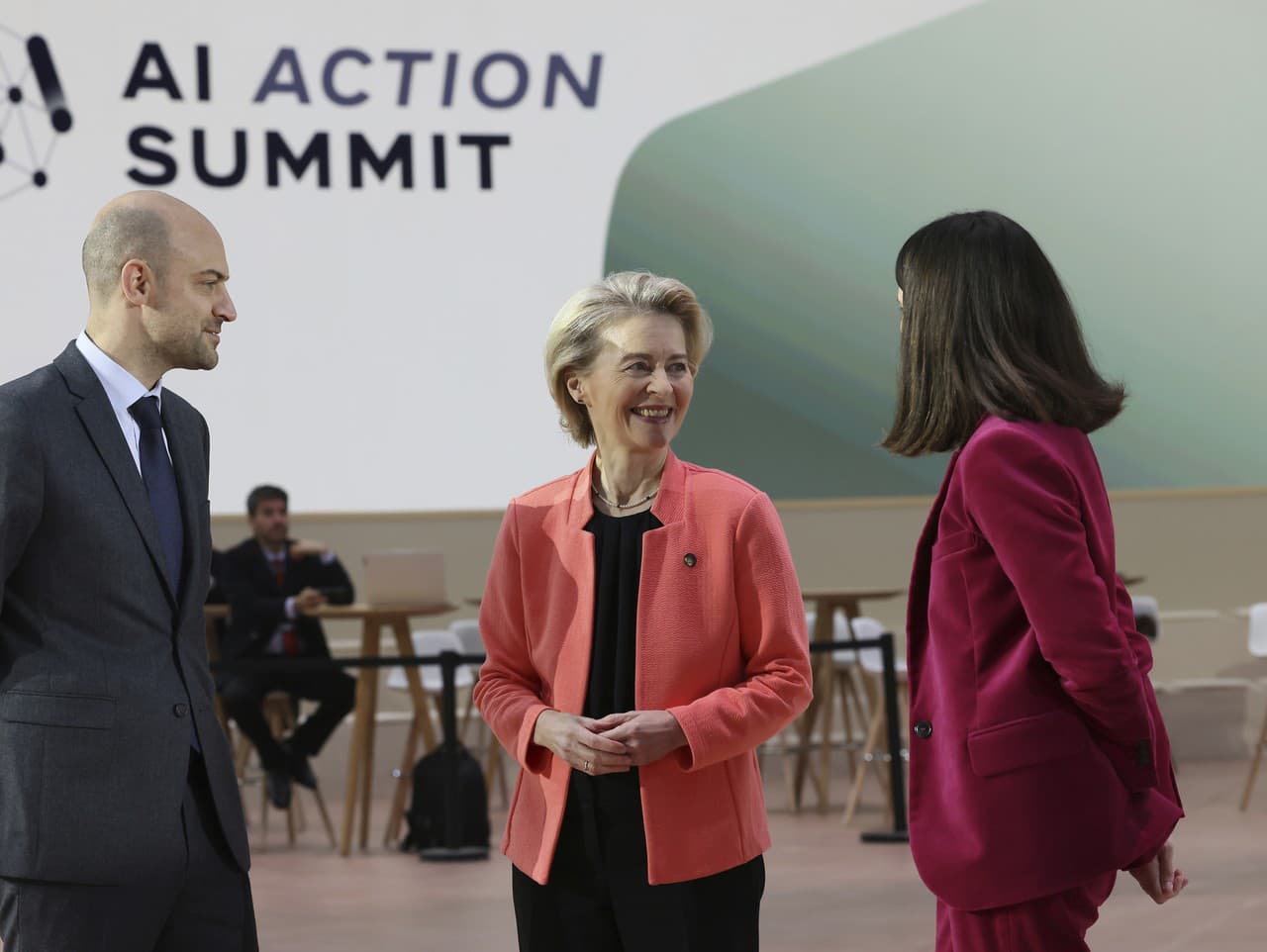 Ursula von der Leyenová, Jean-Noel Barrot a Clara Chappazová