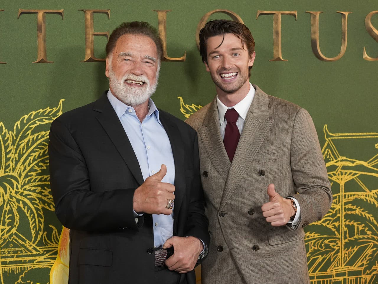 Arnold Schwarzenegger so synom Patrickom