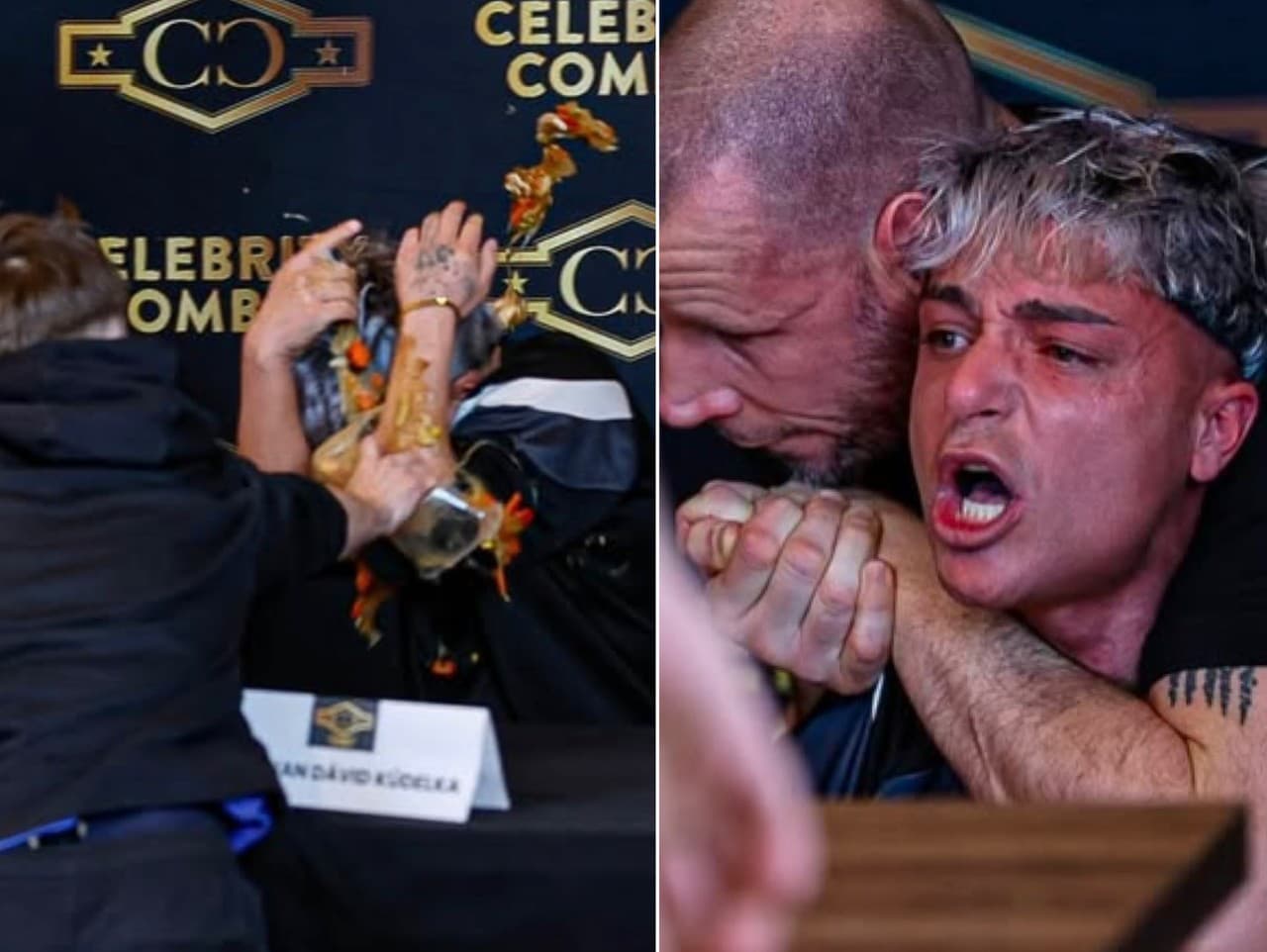 Tlačová konferencia Celebrity Combat. David Key