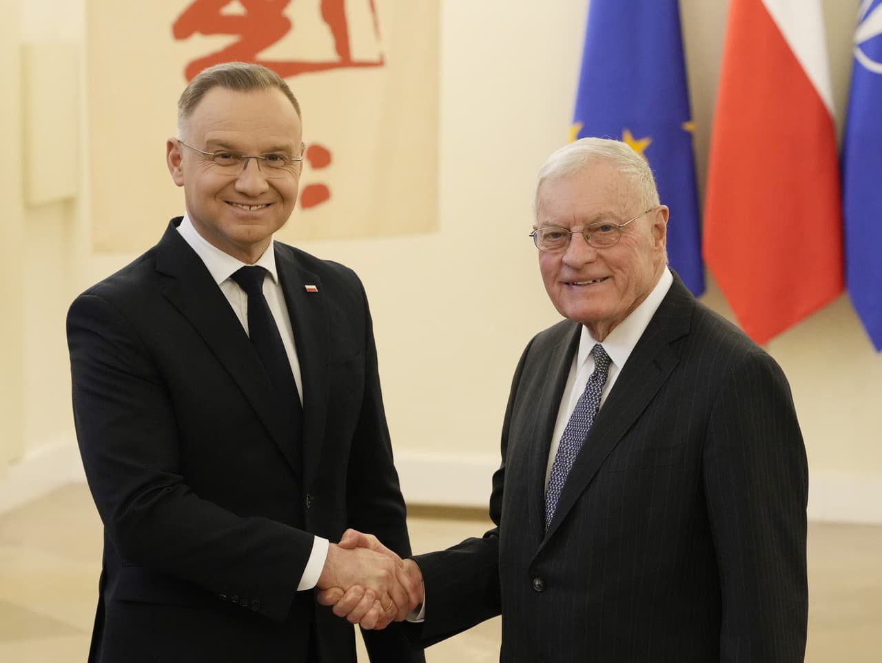 Andrzej Duda a Keith Kellogg