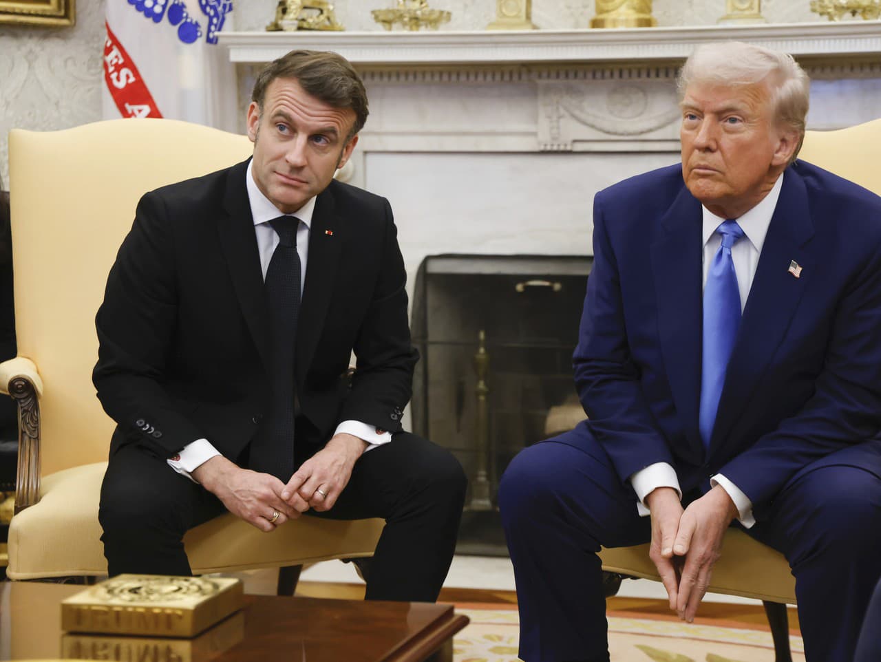 Emmanuel Macron a Donald Trump