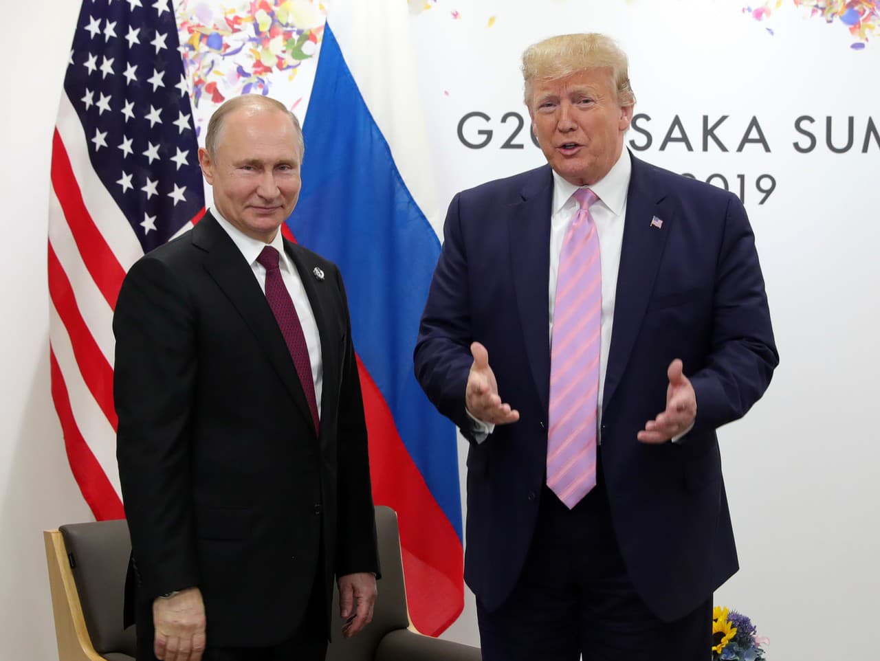 Donald Trump a Vladimir Putin