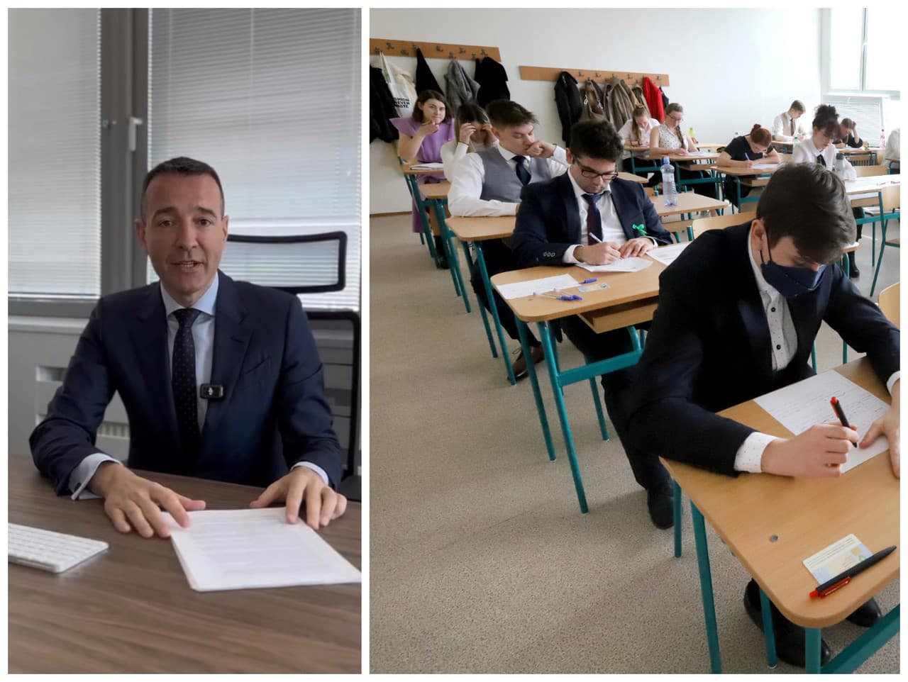 Drucker poprial maturantom veľa šťastia.