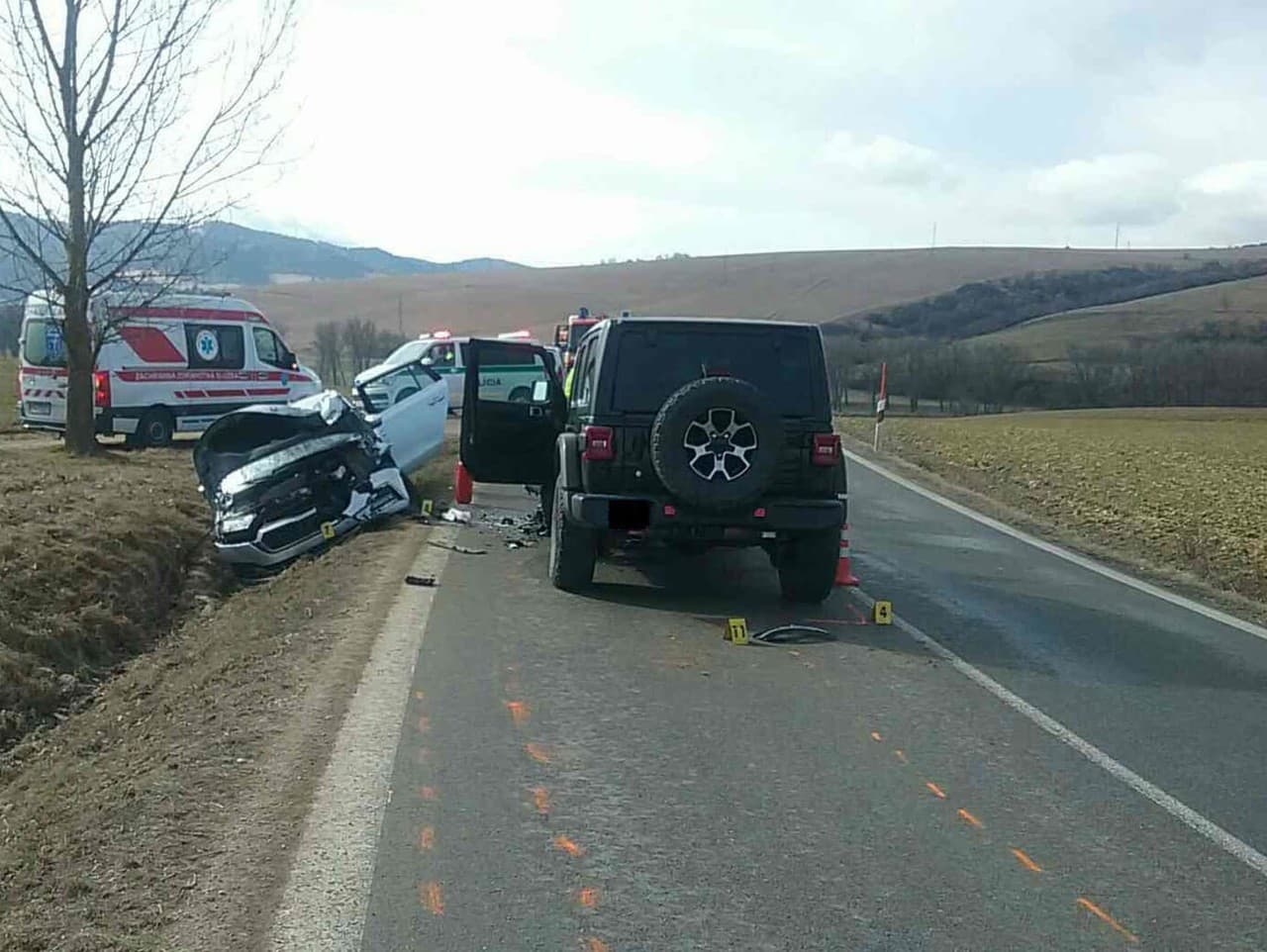 Dopravná nehoda v obci Kamienka