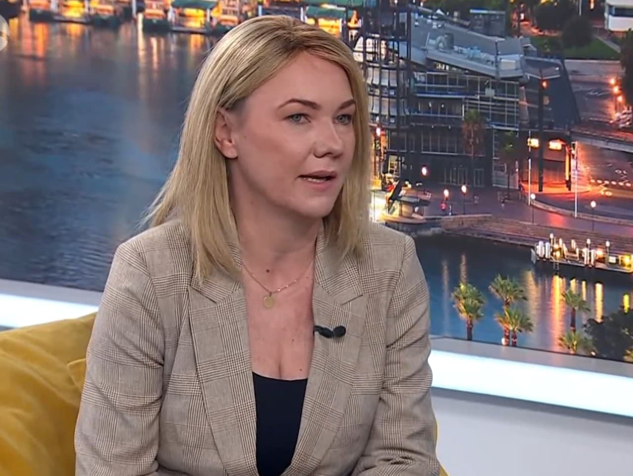 Zuzana Šikulová ako hosťka v markizáckom Teleráne. 