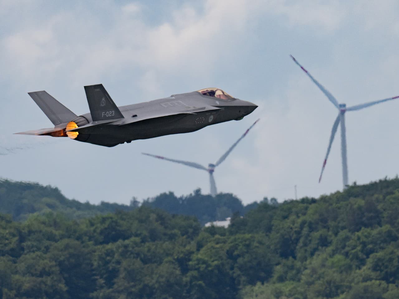 Stíhacie lietadlo F-35.
