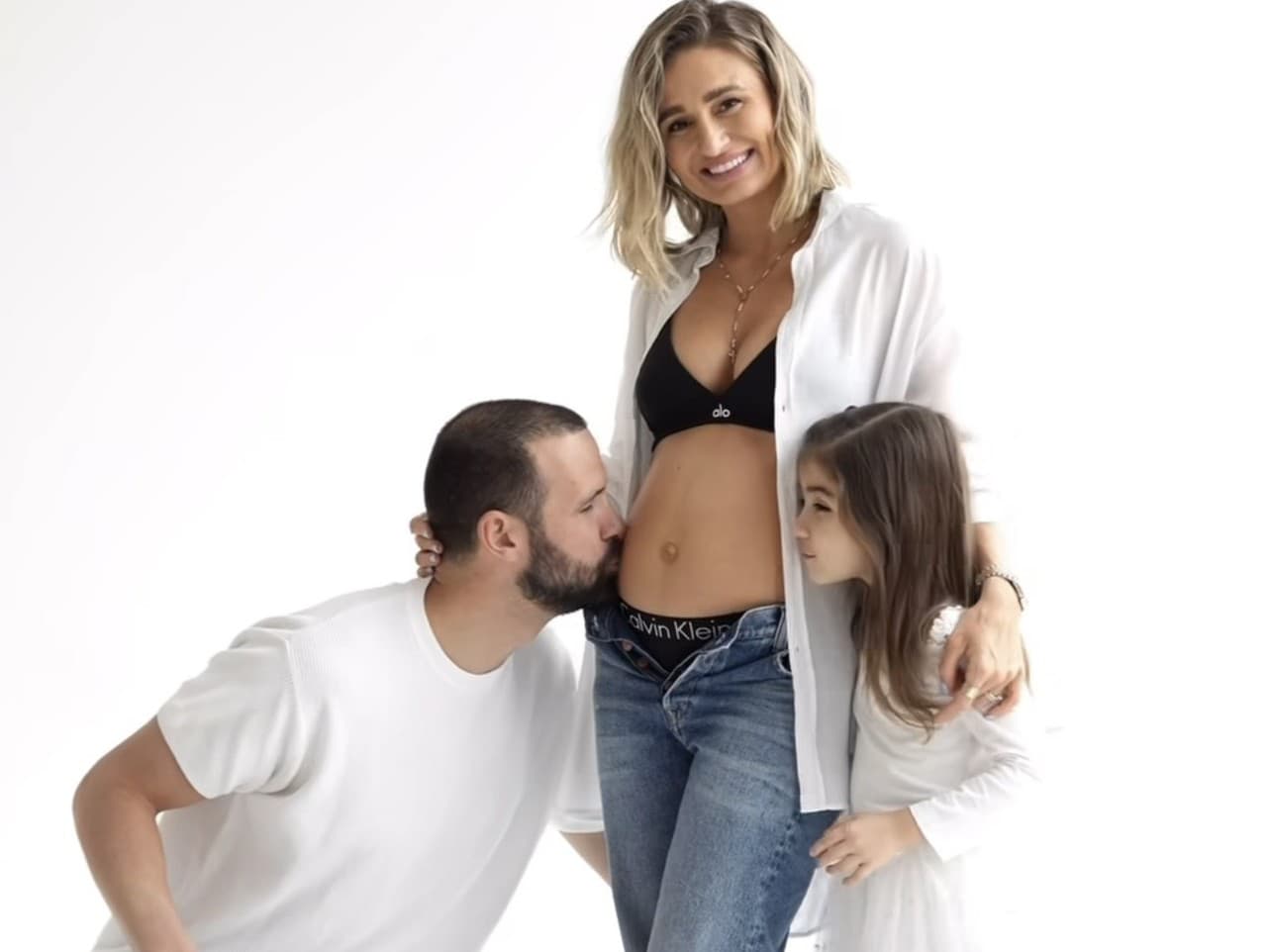 Tatiana Žideková s manželom Michalom Mravcom a dcérkou Vaneskou.