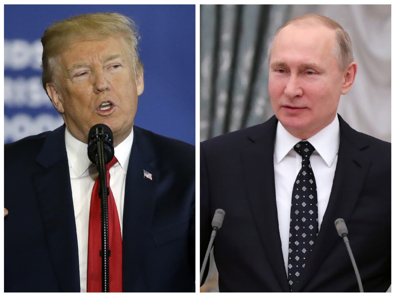 Prezident USA Donald Trump a ruský vládca Vladimir Putin 