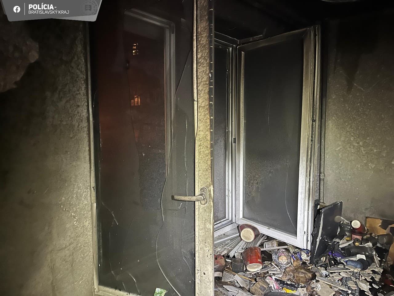 Požiar bytu na Kupeckého ulici v Bratislave