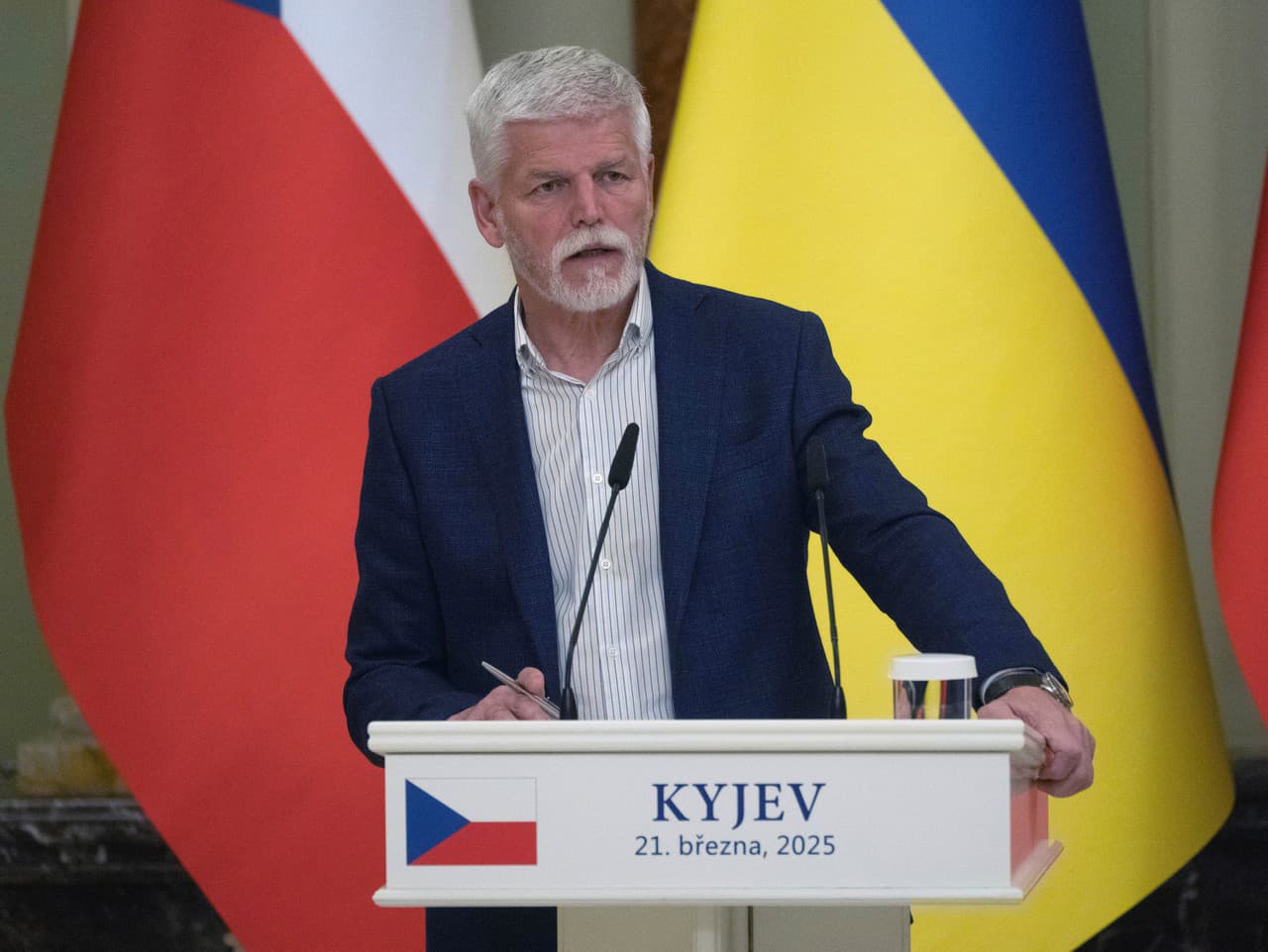 Prezident Českej republiky Petr Pavel na oficiálnej návšteve Ukrajiny. 