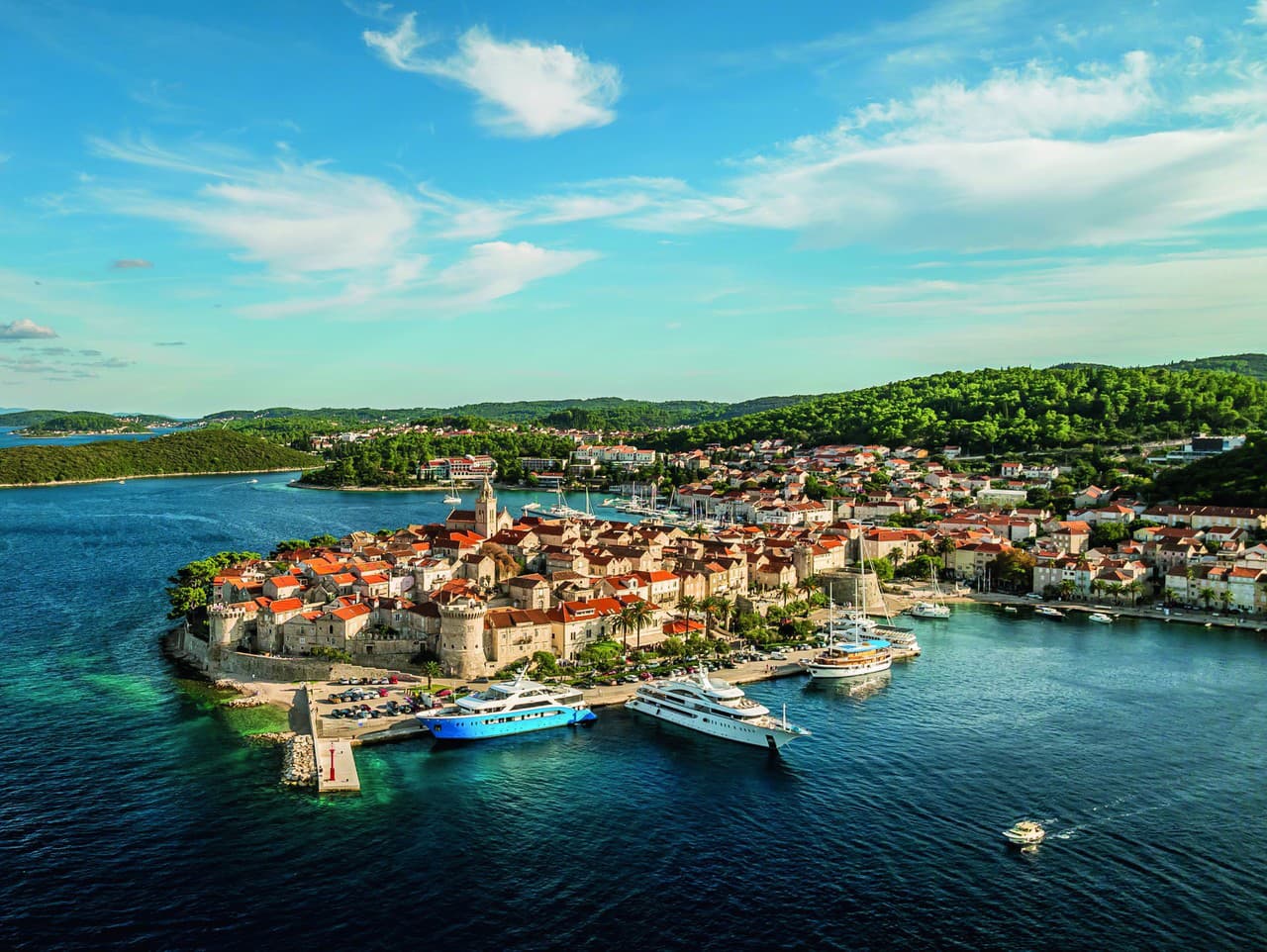 Pohľad na ostrov Korčula