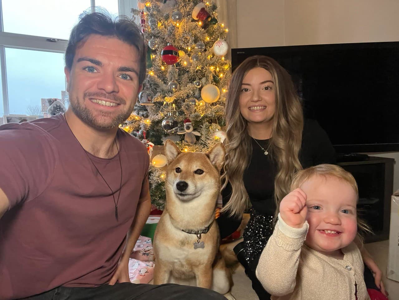 Laura Mahon s rodinou