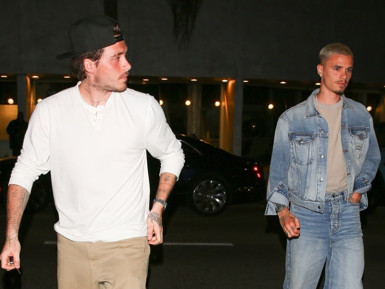 Brooklyn Beckham a Romeo Beckham