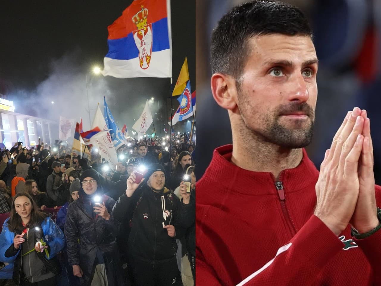 Študentské protesty v Srbsku podporil ajsvetoznámy tenista Novak Djokovič. Od vlády a štátnych médií dostal len vlnu kritiky. 